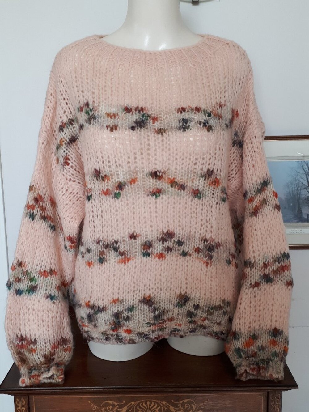 Sweater - Size M/L - Pink - Simons Importatio D'Italie - Wool Blend